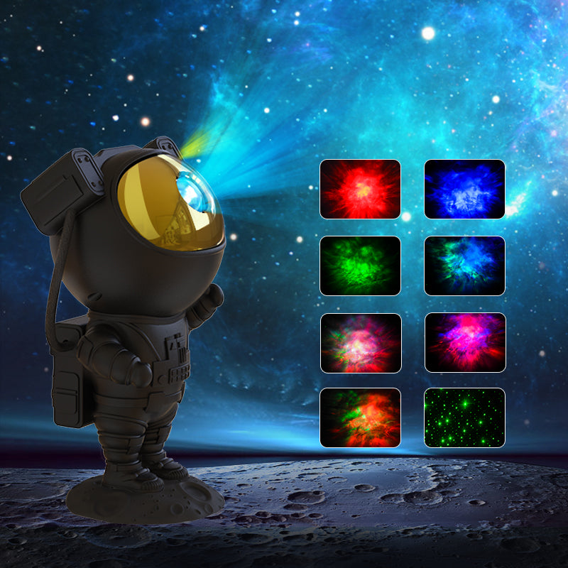 Standing Astronaut Galaxy Projector Lamp – LED Star Night Light for Bedroom Decor