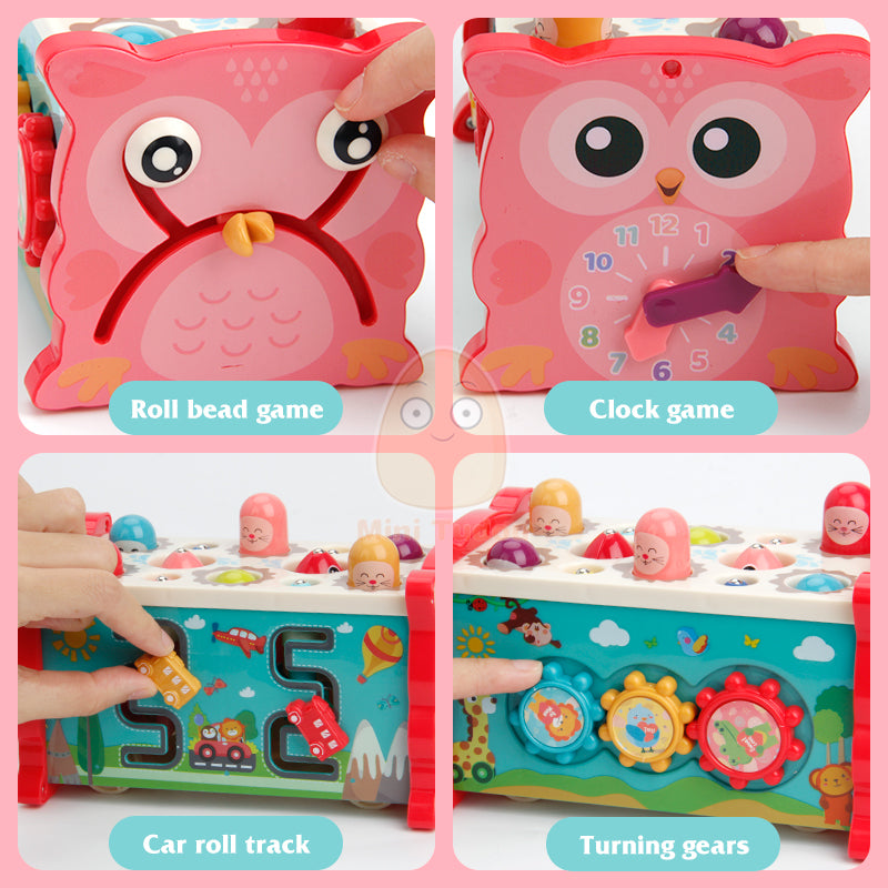 Multifunction 6 Sides Plastic Busy Box Child Activity Cube Educational for Children
