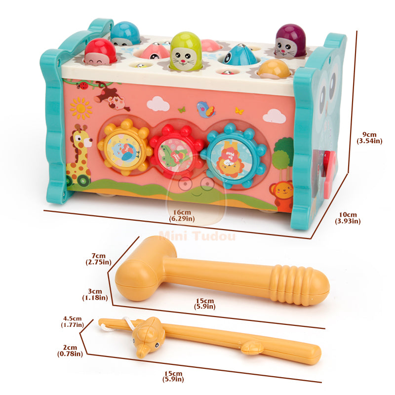 Multifunction 6 Sides Plastic Busy Box Child Activity Cube Educational for Children