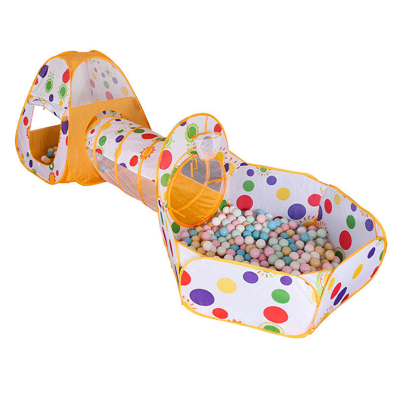 3-in-1 Kids Play Tent with Tunnel & Ball Pit – Pop-Up Indoor/Outdoor Adventure Set