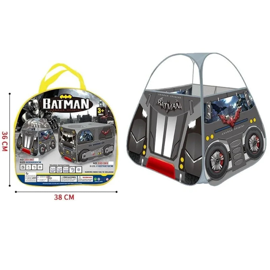 Triangle Shape Batman Foldable Play Tent for Kids – Pop-Up Batmobile Tent