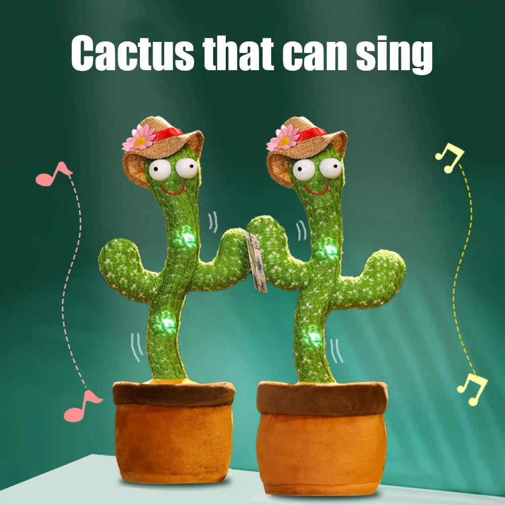 Dancing Cactus Toy – Singing & Talking Plush with 120 Songs