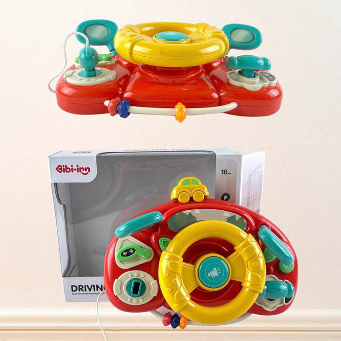 Kids Musical Steering Wheel Toy – Interactive Driving Simulation Toy
