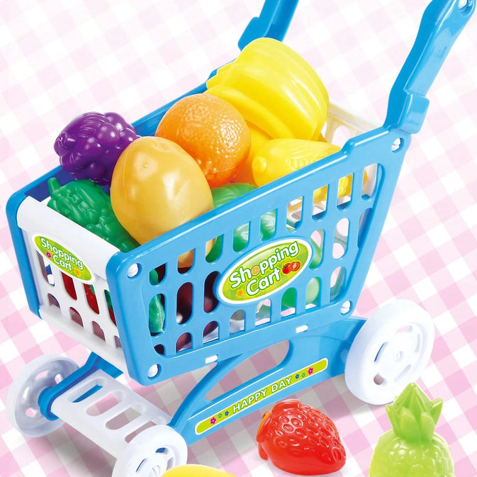 Kids Shopping Cart Playset – Pretend Play Supermarket Fun!