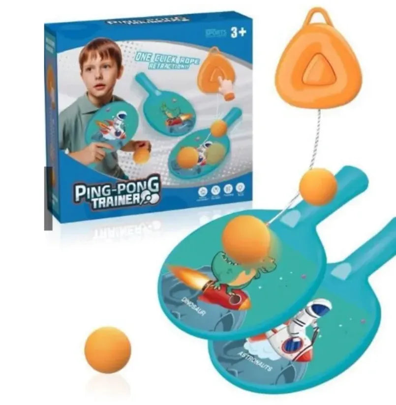 Hanging Table Tennis Trainer Triangle shape – Boost Focus & Keep Kids Engaged Indoors!