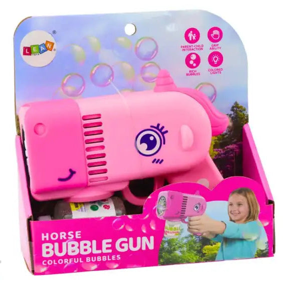 Pink Unicorn Bubble Gun