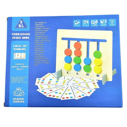 Four Color Animal & Fruit Game For Montesori Kids