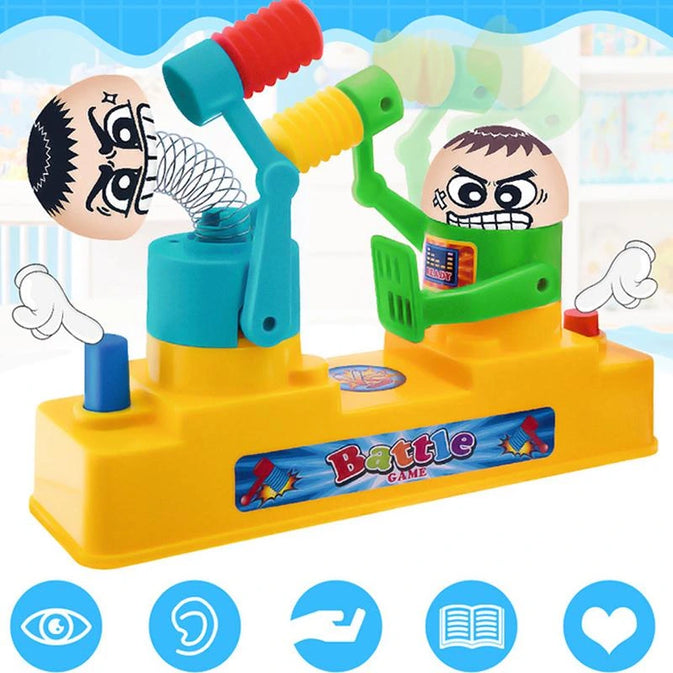 Mini Rock 'Em Sock  Robots Game – Hand-Controlled Desktop Fighting