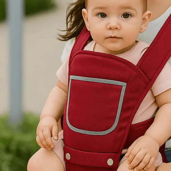 Baby Carrier with Detachable Hip Seat –  & Breathable Design | Newborn to Toddler Support