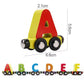 Wooden Magnetic Train with Numbers: Colorful Play & Learn