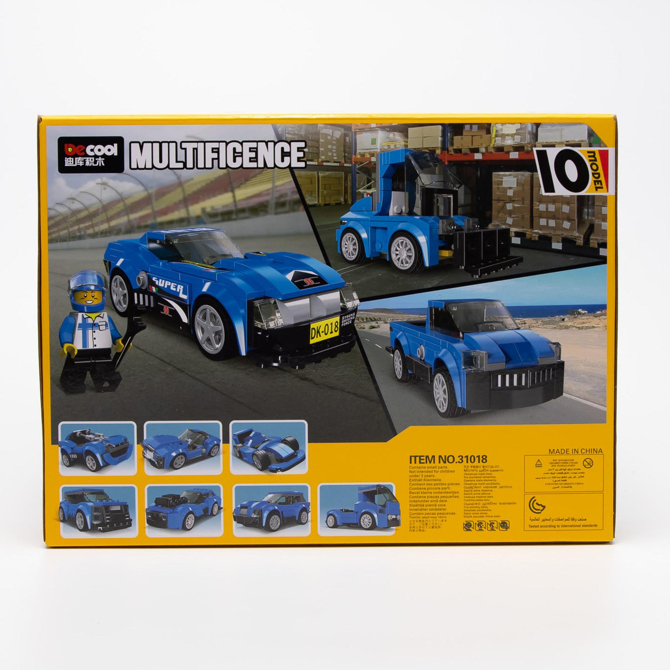 208+ PCS DECOOL Racing Car Building Blocks Set – Super Run (Ages 6+)