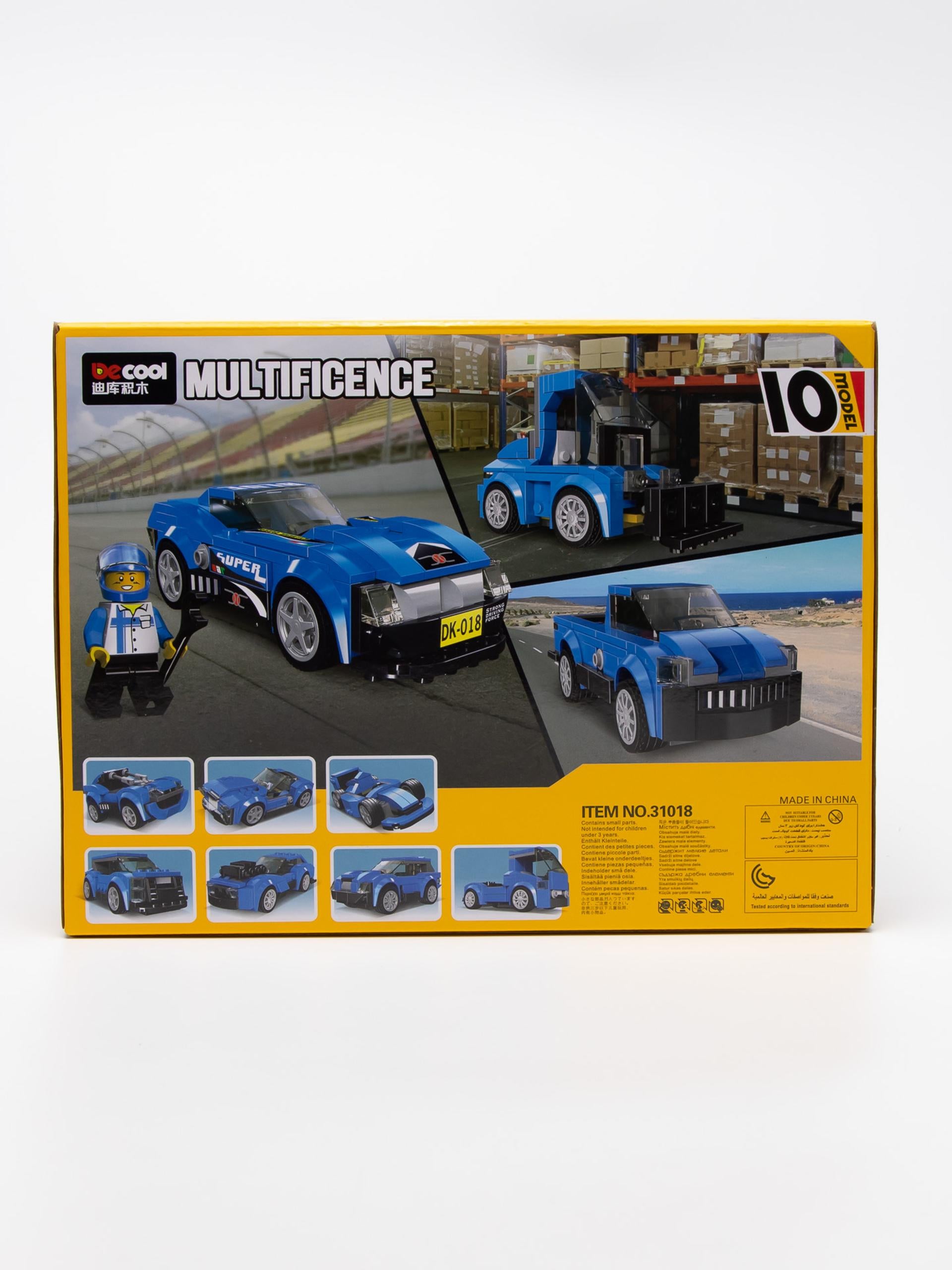 208+ PCS DECOOL Racing Car Building Blocks Set – Super Run (Ages 6+)