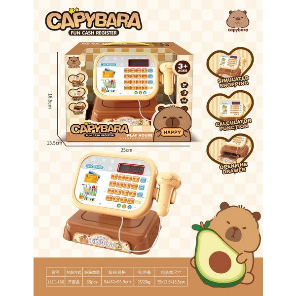 Labubu Kids Toy Cash Register with Scanner & Calculator – Pretend Play Grocery