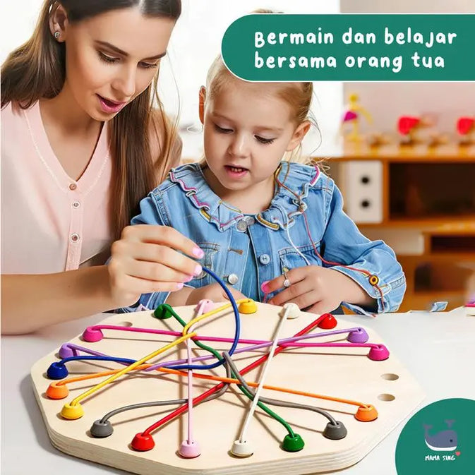 Colorful Wooden Tangle Tower Game – Enhances Logic & Spatial Thinking