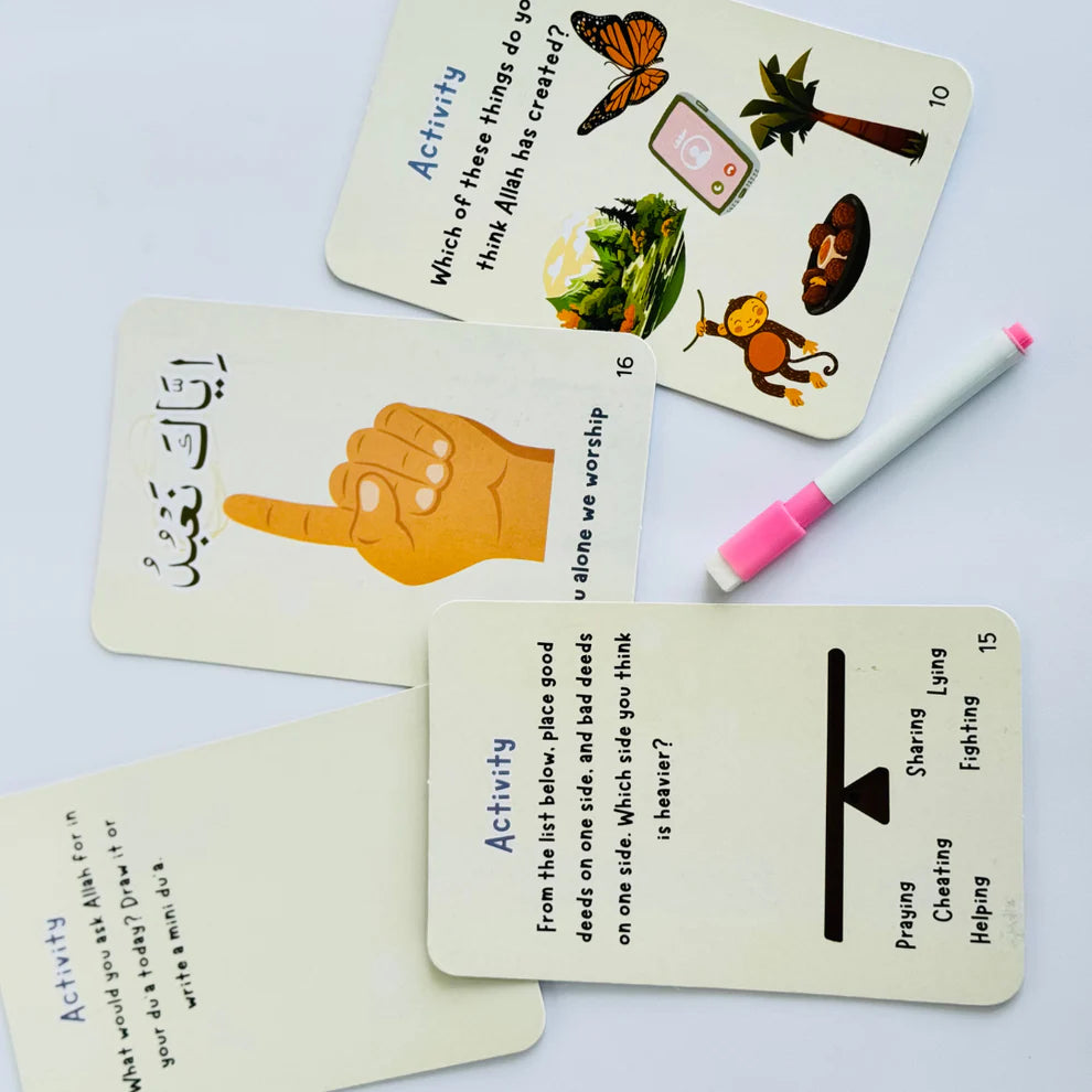 Surah Al-Fatiha Wipe & Clean Flash Cards