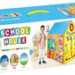 Interactive Pop-Up School House Tent – Educational Playhouse for Kids