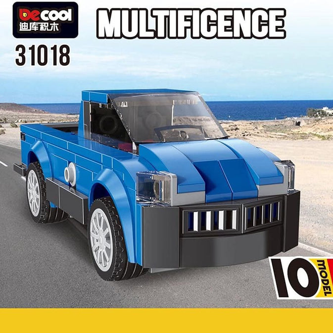 208+ PCS DECOOL Racing Car Building Blocks Set – Super Run (Ages 6+)