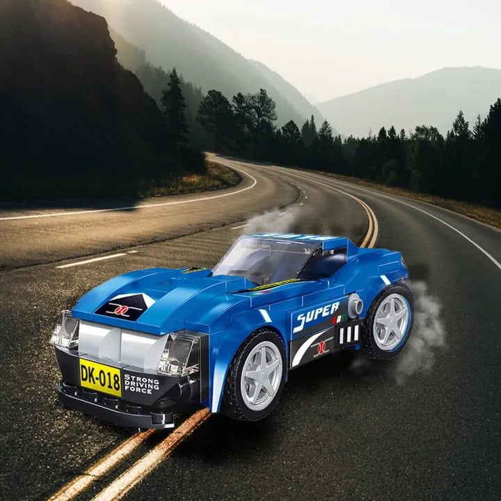 208+ PCS DECOOL Racing Car Building Blocks Set – Super Run (Ages 6+)