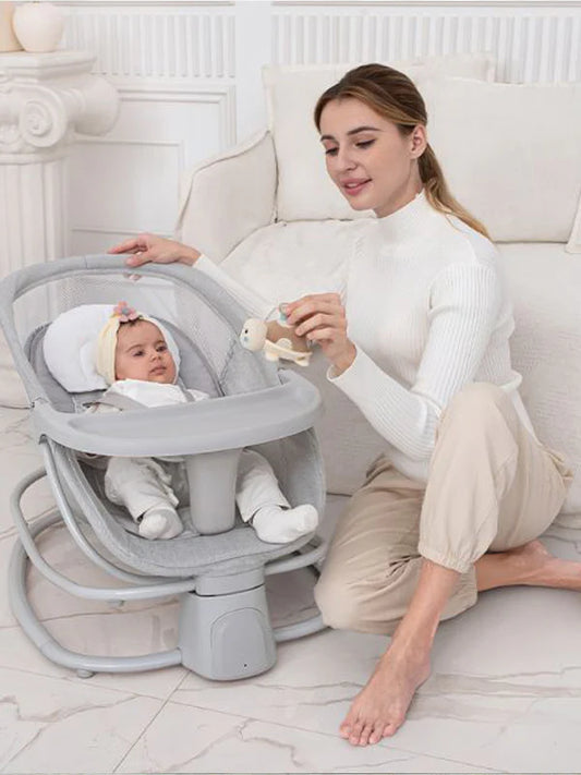 4-in-1 Baby Rocker, Bouncer, Recliner & Sleeper – Complete Comfort & Care for Newborns