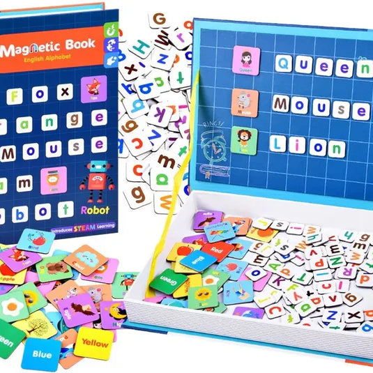 Magnetic Book | Piece Magnetic Puzzle Toy for Kids | Alphabets & Unicorn