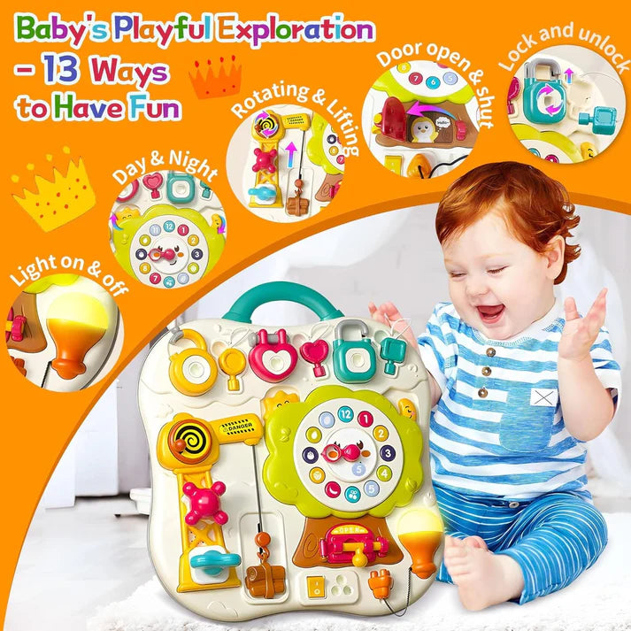 Baby's First Activity Cube - 13-in-1 Montessori Toy