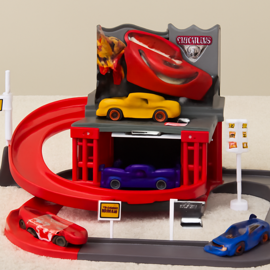 Racing Car Track Playset – 29-Piece Toy Set with Cars, Track, and Traffic Signs for Kids Ages 3+