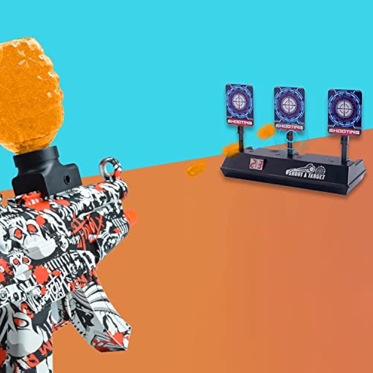 SMG Electric Gel Ball Blaster Toy Gun for Kids