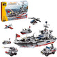 Navy Battleship Building Block Set – 739+ PCS, 13-in-1 Upgrade Kit
