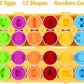 Shape Matching Egg Toy Set – 12 Pcs Montessori Color & Shape Learning Eggs