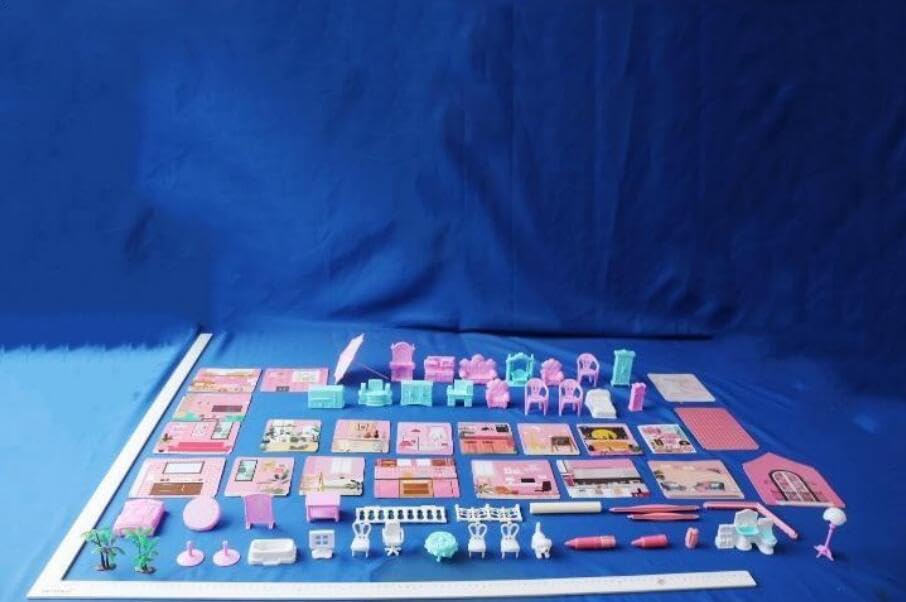 Deluxe Dollhouse Playset Multi-Level with Furniture (Ground+3 Floors)