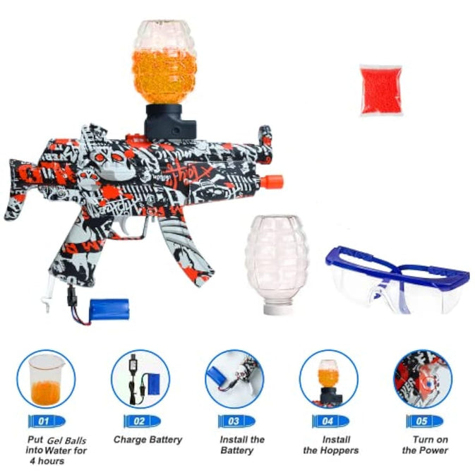 SMG Electric Gel Ball Blaster Toy Gun for Kids