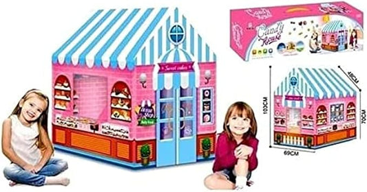 Candy House Pop-Up Tent for Kids – Pretend Play Sweet Shop Playhouse