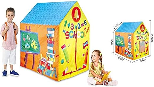 Interactive Pop-Up School House Tent – Educational Playhouse for Kids