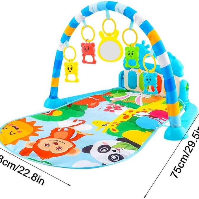 Baby Piano  Play Mat with Hanging Toys and Musical Features