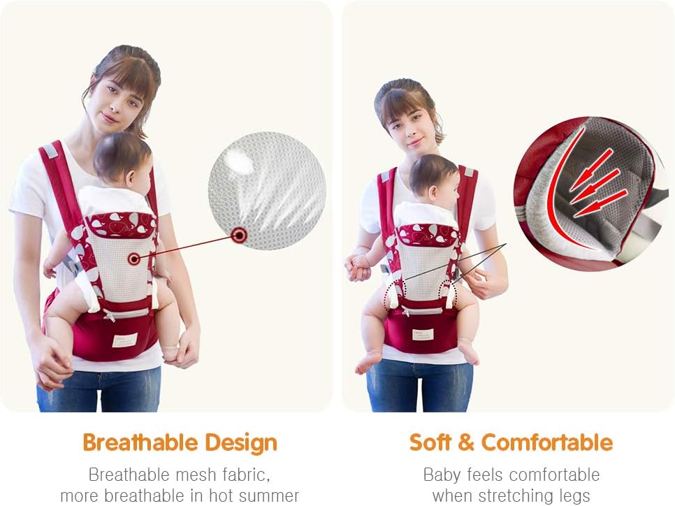 Baby Carrier – Breathable & Adjustable Carrier for Newborns to Toddlers (0-36 Months)