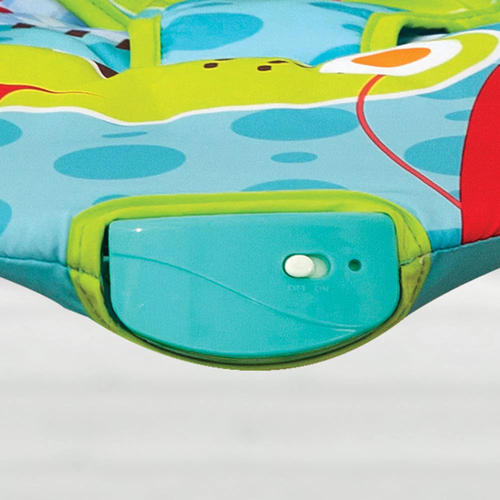 Colorful  Baby Bouncer with Toy Bar – Soft & Secure