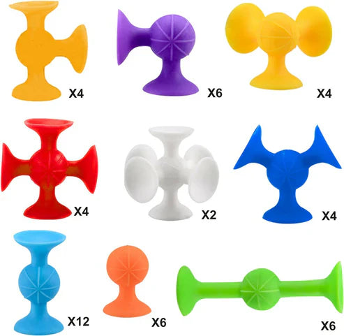 Smart Suction Builders – 50+ Shapes & Hours of Fun (36pcs )