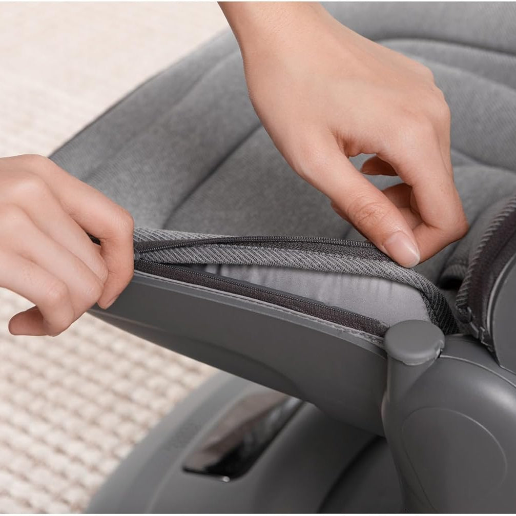 Multi-Motion Baby Cradle  – 360° Rotating Electric Rocker with Music & Mosquito Net