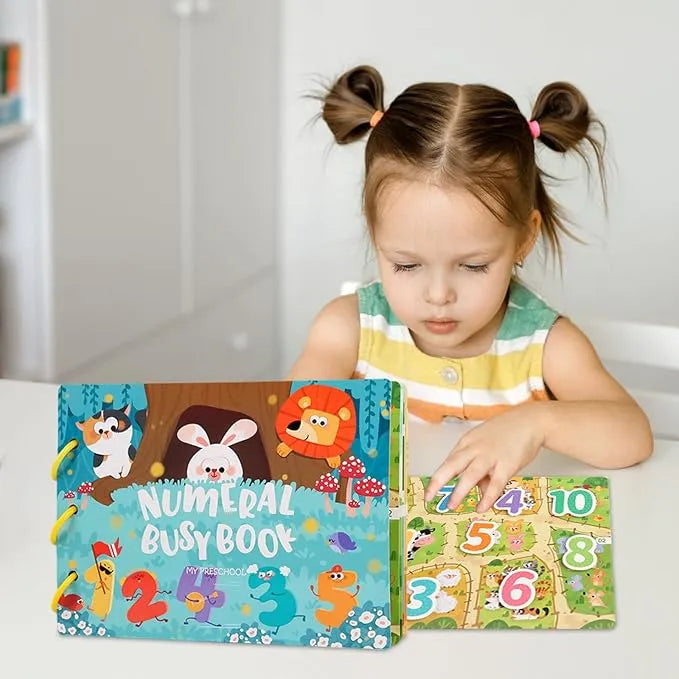Numeral Busy Book – Early Learning Educational Activity Book