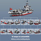 Navy Battleship Building Block Set – 739+ PCS, 13-in-1 Upgrade Kit