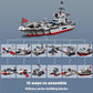 Navy Battleship Building Block Set – 739+ PCS, 13-in-1 Upgrade Kit