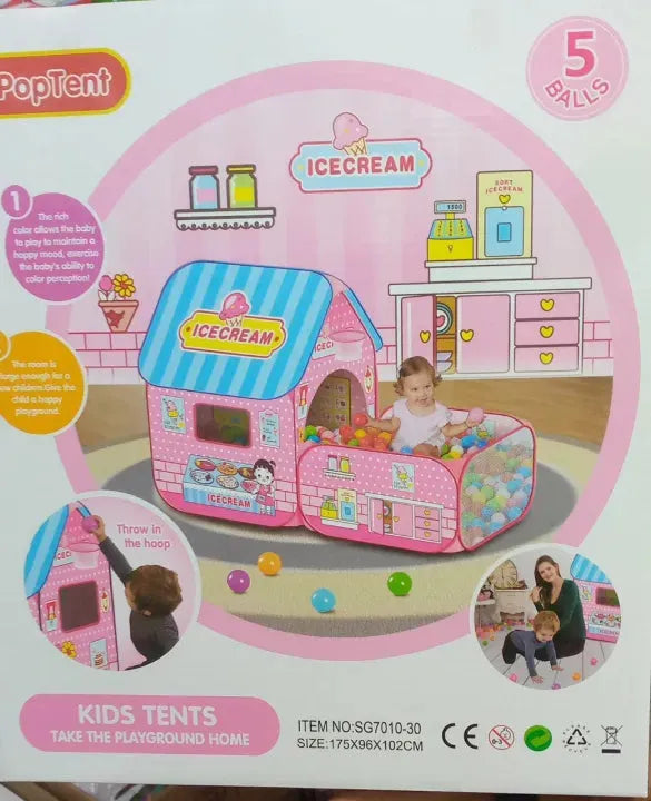 Ice-cream Indoor Educational Play Tent House for Kids –  Activity Space