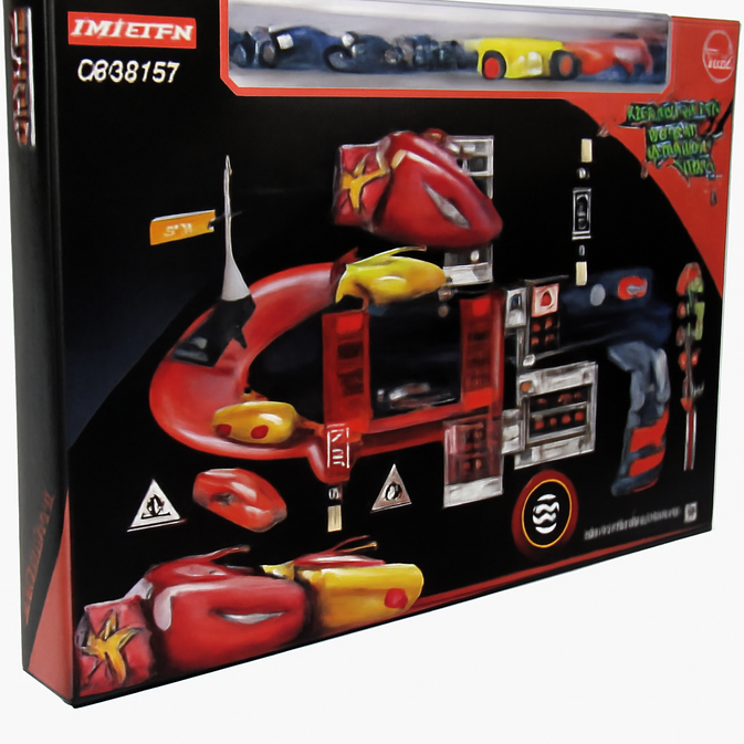 Racing Car Track Playset – 29-Piece Toy Set with Cars, Track, and Traffic Signs for Kids Ages 3+