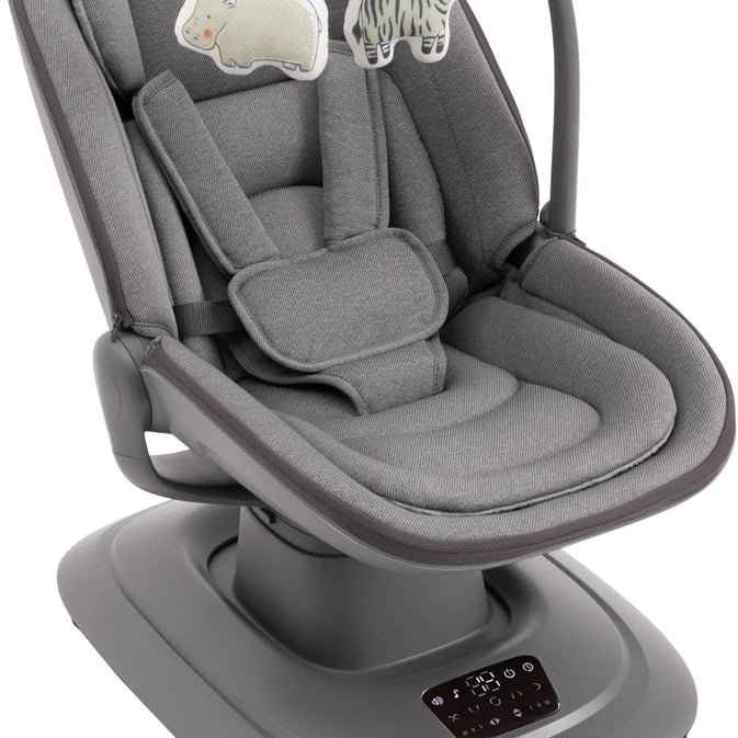 Multi-Motion Baby Cradle  – 360° Rotating Electric Rocker with Music & Mosquito Net