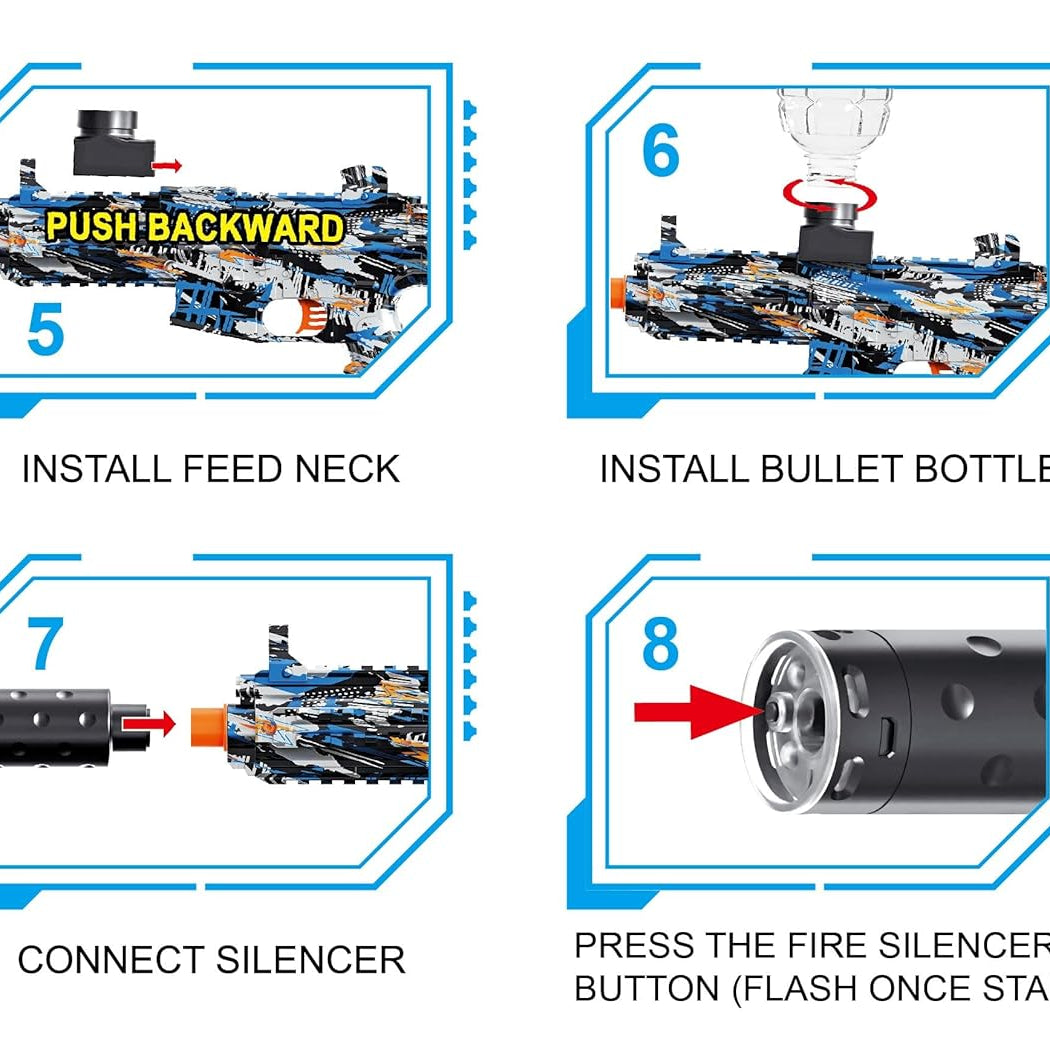 MP5 Electric Gel Blaster Gun – Smoke Version For kids