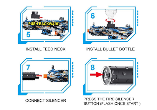 MP5 Electric Gel Blaster Gun – Smoke Version For kids