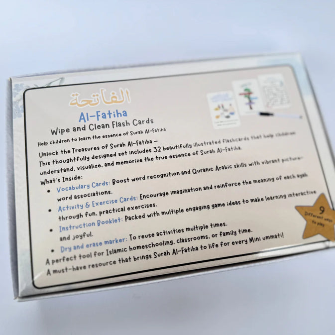 Surah Al-Fatiha Wipe & Clean Flash Cards