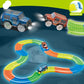 Tracks Flexible Racing Track Set with LED Light-Up Car 168 pcs – (Ages 3+)