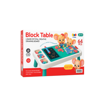 Blocks Creative Table Building Blocks Table 64 Pcs