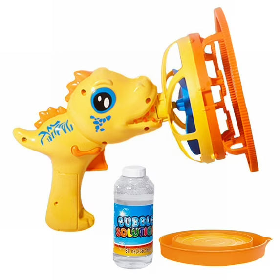 Electric Dinosaur Bubble Gun Machine – Automatic Bubble